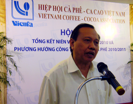 Ông Lương Văn Tự, Chủ tịch Hiệp hội Cà phê Cao cao Việt Nam.