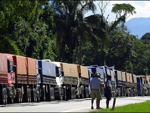 Brazil: Tài xế xe tải đình công khiến cho việc giao hàng tại cảng Santos bị chậm trễ