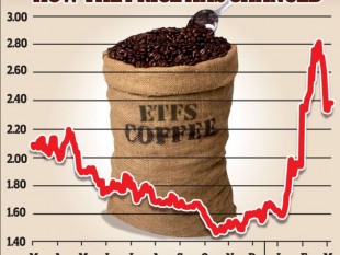 Giá cà phê điều chỉnh lên dù hướng đi còn bất nhất (ngày 30/09/2015)