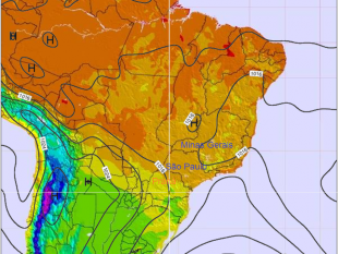 Diễn biến thời tiết Brazil cuối tuần (09/06/2017)