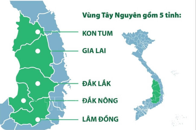 Tây Nguyên thuộc miền nào?