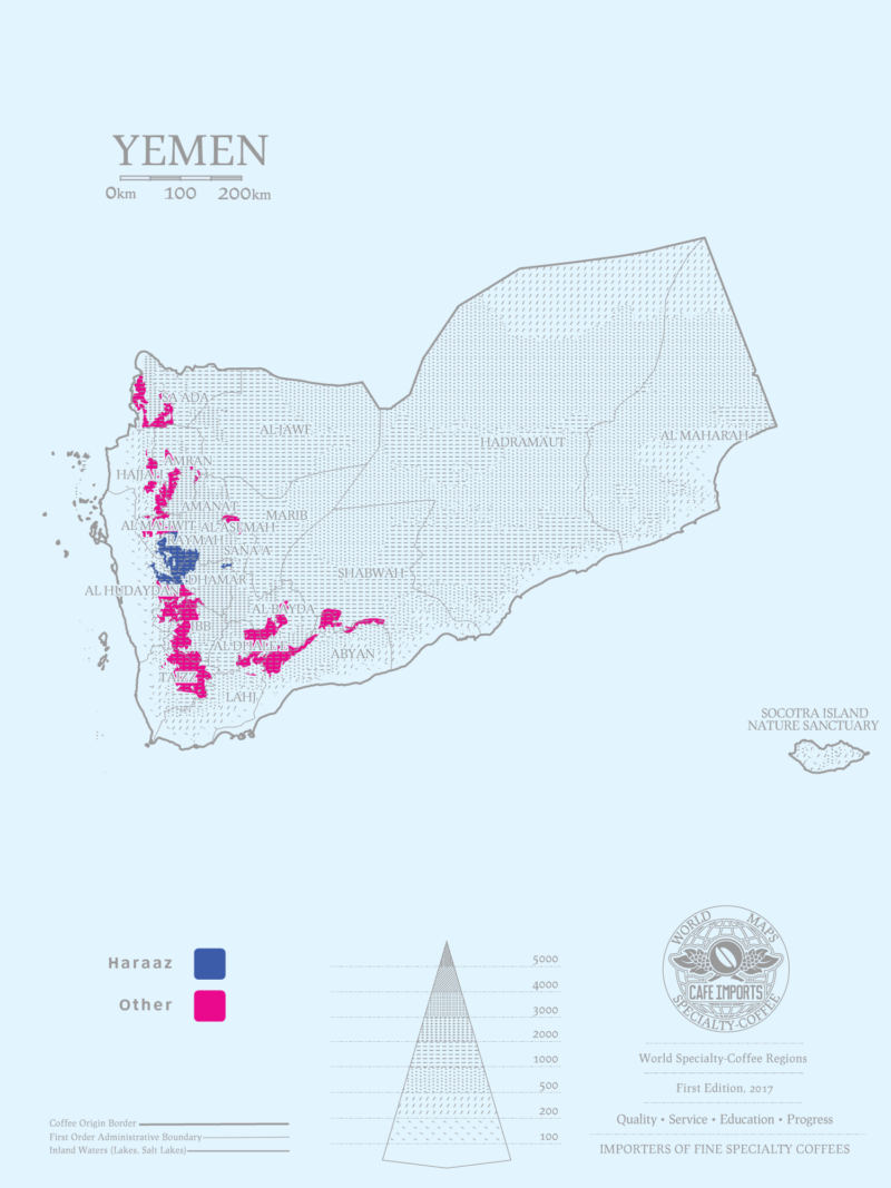 ban do ca phe yemen 